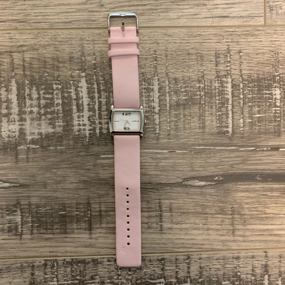 women’s pink square watch
